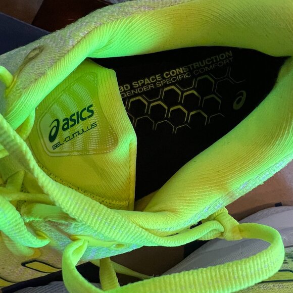 Asics Womens Size 8 Gel-Cumulus 24 Safety Yellow Running Shoes - Picture 4 of 6